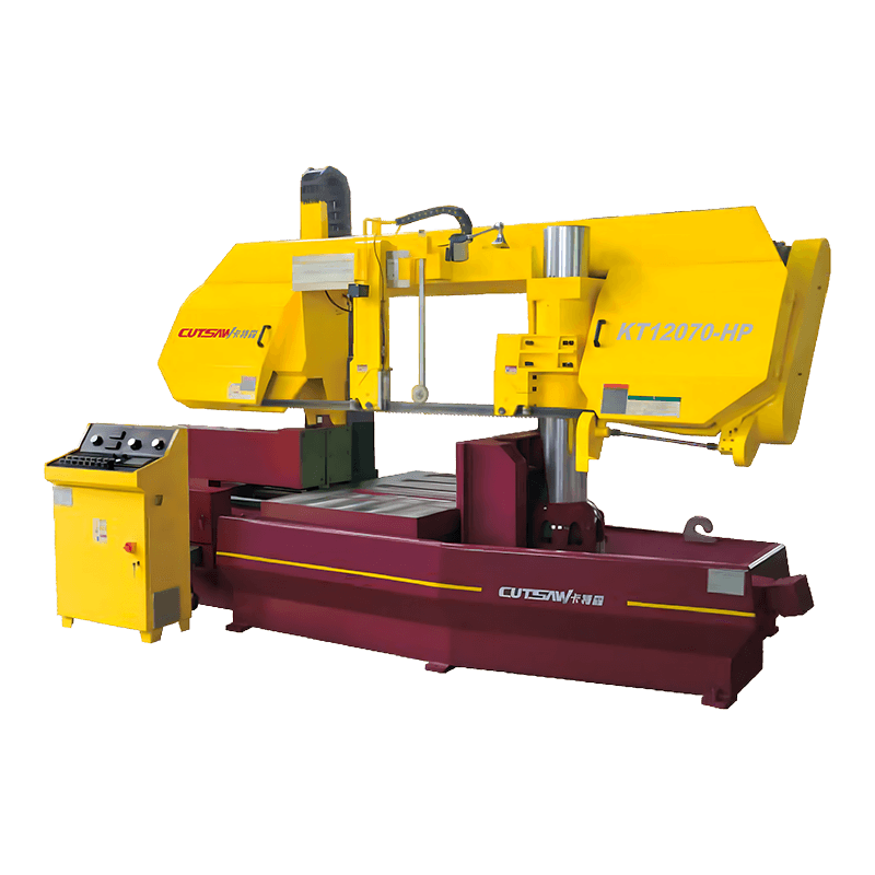 KT12070-HP เครื่องเลื่อยสายพานเสาคู่สำหรับงานหนัก