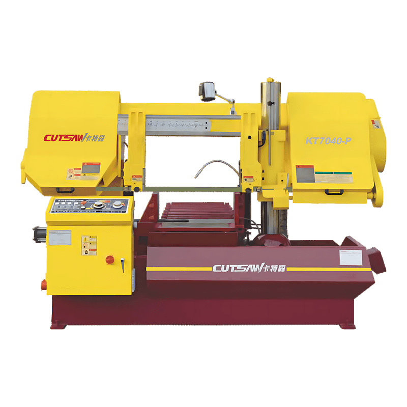 KT7040-P เครื่องเลื่อยวงเดือนกึ่งอัตโนมัติ เครื่องตัดท่อ เครื่องเลื่อยสายพานโลหะ